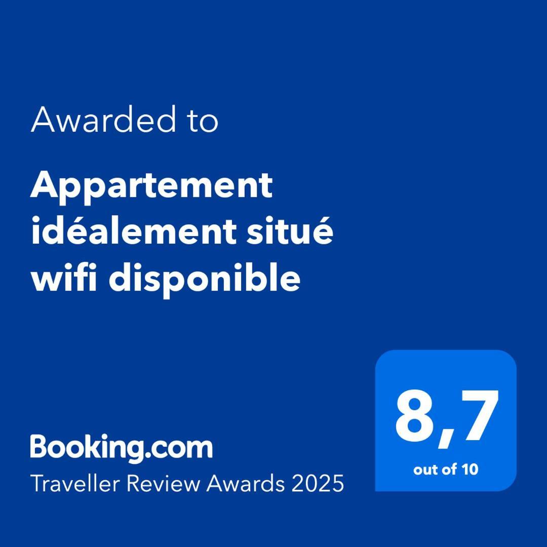 Appartement Idéalement Situé Wifi Disponible